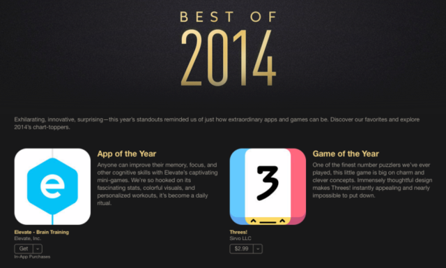 苹果公布iTune Store年度最佳 纪念碑谷上榜