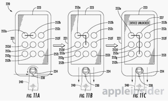 苹果专利显示Touch ID或将具备多种解锁方式