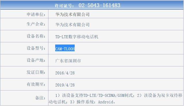 华为又一款新机曝光 但它并不是荣耀8