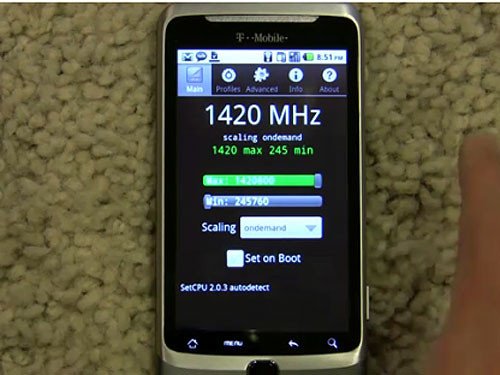 潜力无限 T-Mobile G2超频至1420MHz