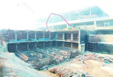 大连南关岭广场地铁站主体结构3月底完成