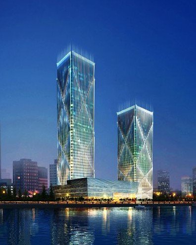 中国的地标性建筑 大连万达中心豪华高层写字楼