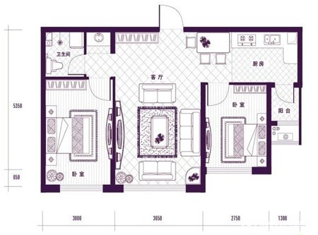 住宅部分以90-120平的舒适户型为主,配合40-80的户型,现选购68平户型