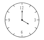 画出示意图,4点时,两针夹角为4×30°=120°