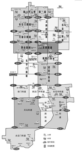 北京东城区小升初80%电脑派位 小学划片范围不变