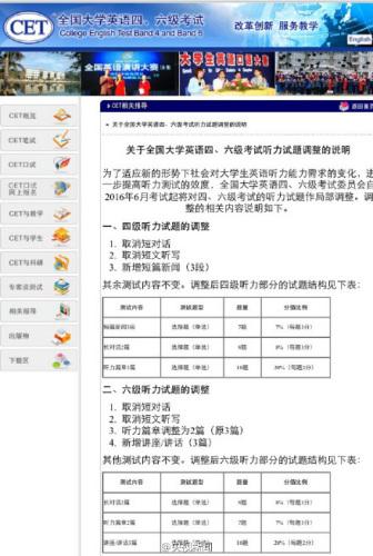 四六级考试听力将调整：取消短对话和短文听写