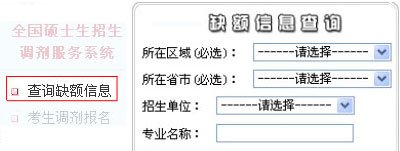 2012年全国硕士研究生考试网上调剂步骤指引