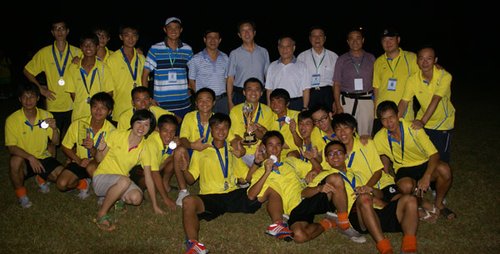 华南理工广州学院足球队省大学生运动会上取得