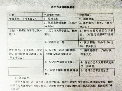 武汉一小学施减负新招:试行“自选作业班”
