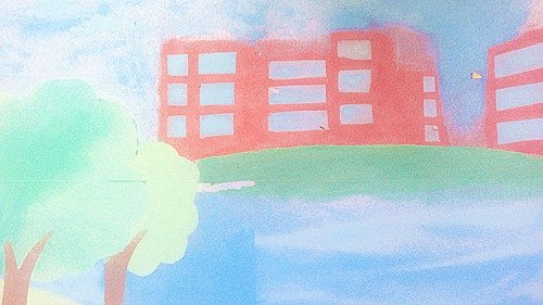 材料学院举办艺塑情材沙画制作现校园风貌