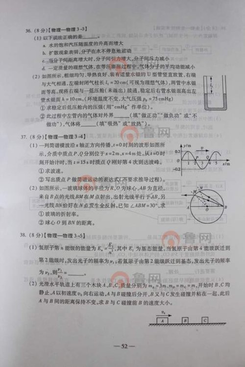 2012年高考理综试题及答案(山东卷)
