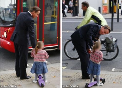 英国首相卡梅伦伦敦街头送<em>女儿</em>上幼儿园_<em>教育</em>