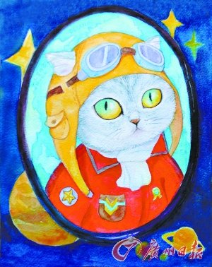“模范猫奴”卖画买猫粮 喵星人靠“美貌”养“全家”