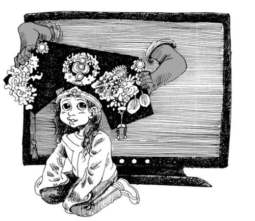 小学<em>一年级女生</em>迷恋穿越剧 穿唐装纵身跳假山