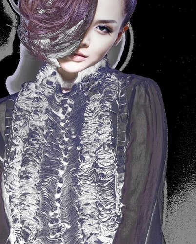 韩国女歌手ivy公开新专辑封面大秀神秘风采(图