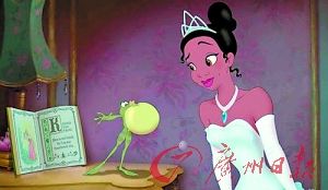迪斯尼动画《公主与青蛙》首现黑人公主(图)
