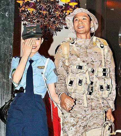 范玮琪单身聚会制服诱惑 张惠妹与男友分开到场