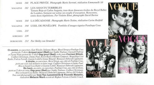 佩内洛普携好莱坞5大女星登《Vogue》杂志封面