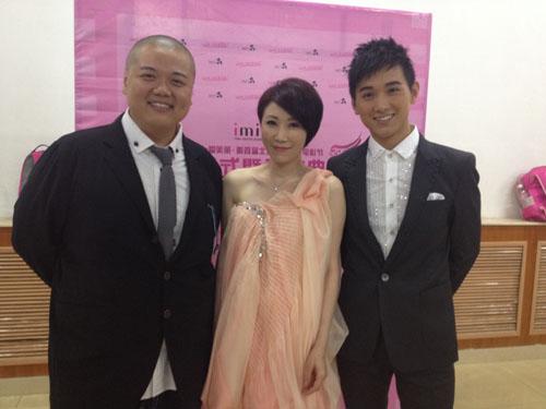 李翊君携两师弟 出席北京高校电影节