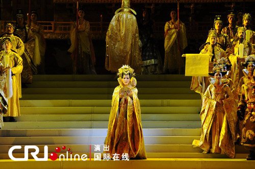 大型史诗音乐剧《文成公主》首演 谭晶惊艳全