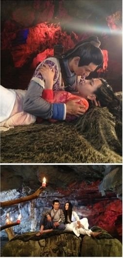 新<em>白发魔女传花絮</em> <em>吴奇隆</em>马苏水中激情(图)_大