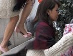 Annie gezicht vermoeide benen rillingen winter zien