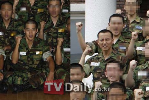 金南佶李莞兵仔头形象曝光 入伍服役保卫国家