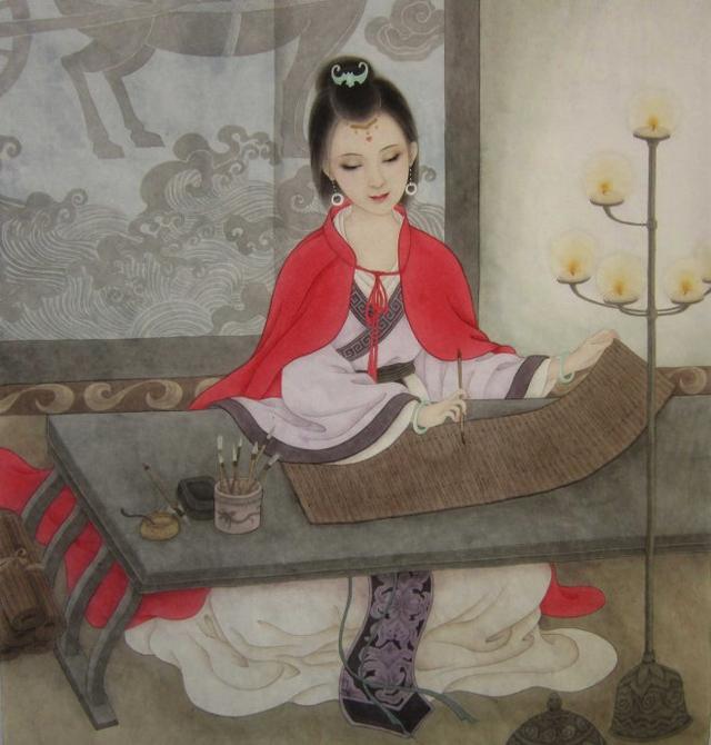 班淑的原型便是她的姑姑班昭 (图为班昭修书)