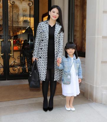 李湘4岁女儿王诗龄纽约注册童装品牌