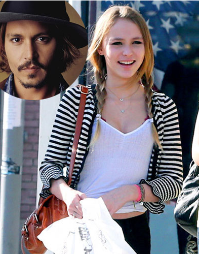 德普15岁女儿要做电影女主角 相貌清纯大长腿