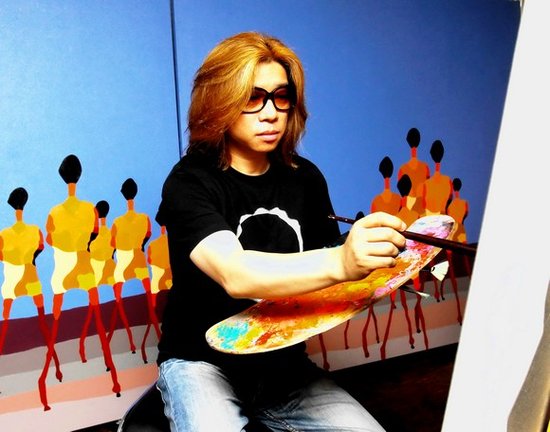 歌手郭峰跨界开画展 开通腾讯微博写心路(图)