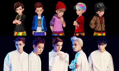 天团EXO代言《全民打怪兽》 游戏内角色大曝