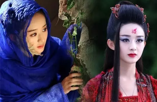 艳丽浓妆,眼神冰冷腹黑脸虐白子画要咬牙切齿30岁不到的赵丽颖演成