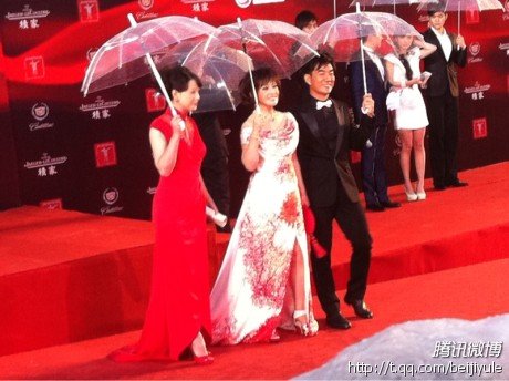 <em>杨门女将主演</em>齐走红毯 刘晓庆一身白裙显妩媚