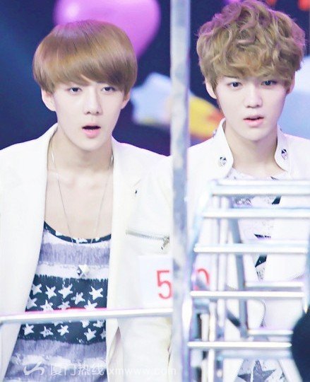 《 快乐大本营 》十五周年 EXO 组合合体(组图)_