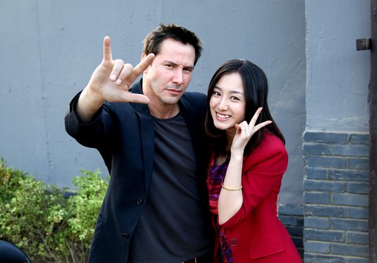 叶青参演《太极侠》 自曝与基努李维斯相拥照_娱乐_腾讯网