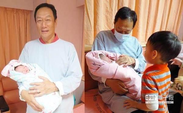 郭台铭晒小女儿照片曝光 膝下5子女最大差37岁