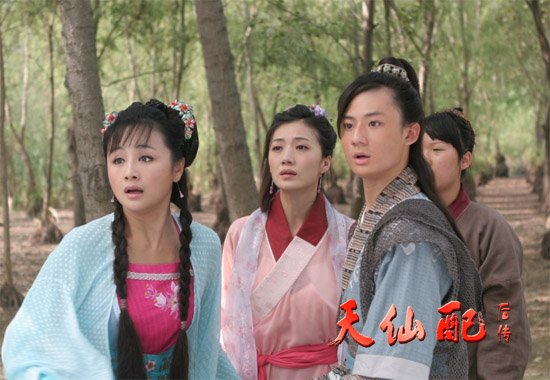 在《天仙配后传》中赵文浩饰演的董天生与张如