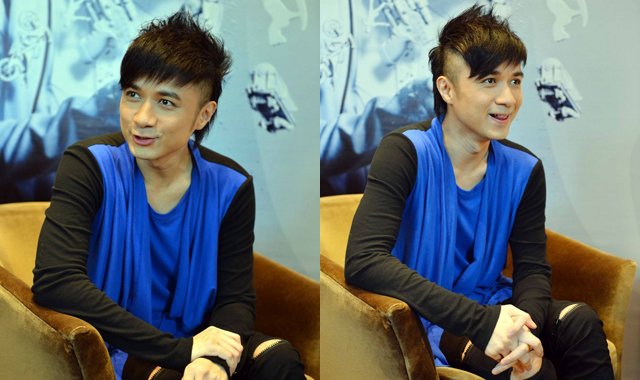 <em>古巨基</em>现身广州宣传演唱会 刺猬头发型显潮范