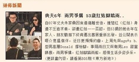 53岁钟楚红被曝交往2男甜蜜约会 称仅是朋友