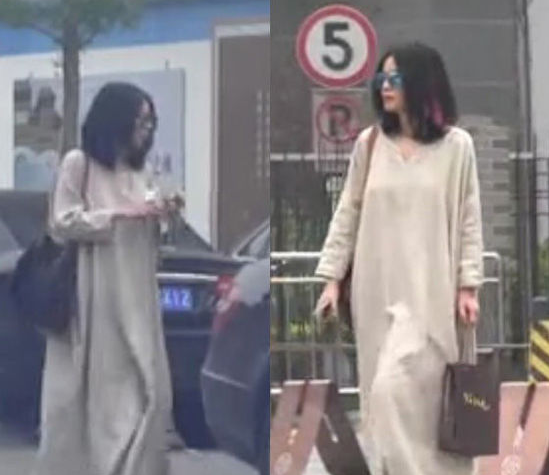王菲彩发搭配“麻袋装” 半隐退天后出街总惊艳