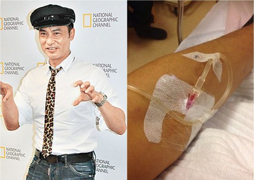 任达华边晒吊盐水照片边拍戏:狂牛也要顶住_娱乐_腾讯网