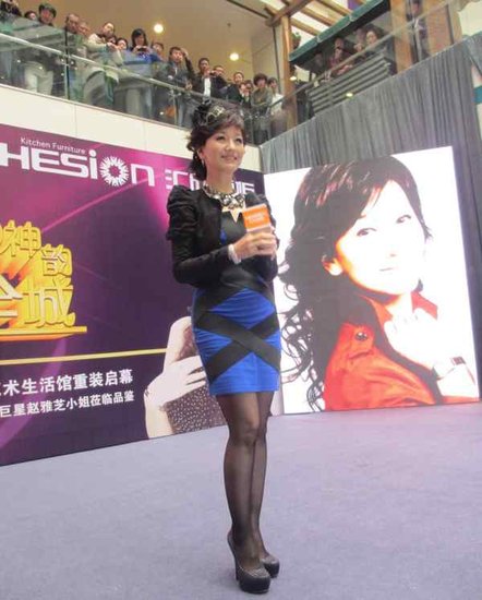 赵雅芝出席橱柜家居活动