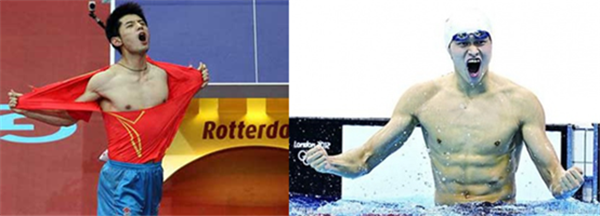 孙杨自称宇宙第一帅?第二帅的张继科坐不住了(图)