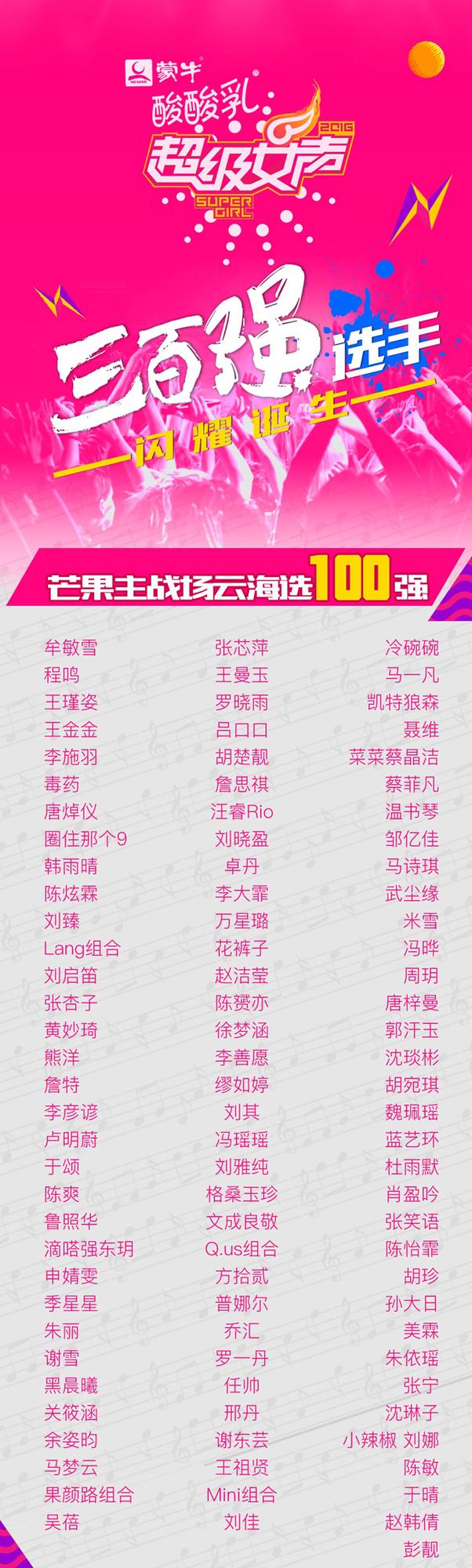 超女300强诞生 梁翘柏黄绮珊郑淳元任评委