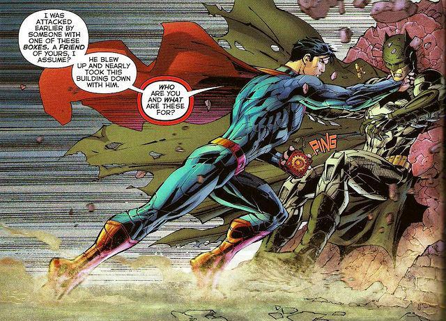 漫画中的蝙超大战:蝙蝠侠完虐超人?你逗我?