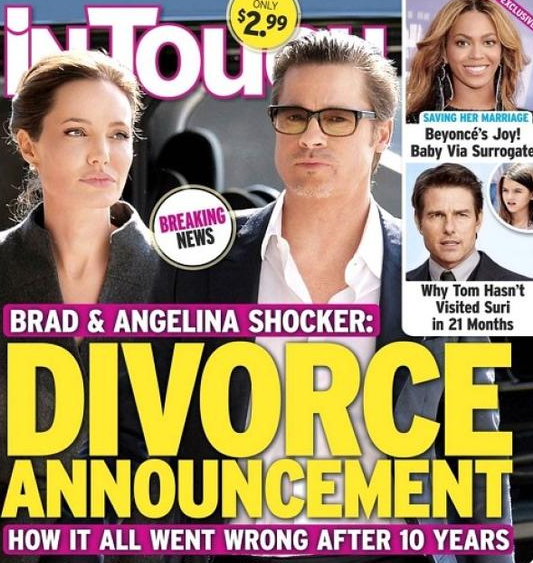 朱莉皮特再被曝离婚 专业网站辟谣:假消息