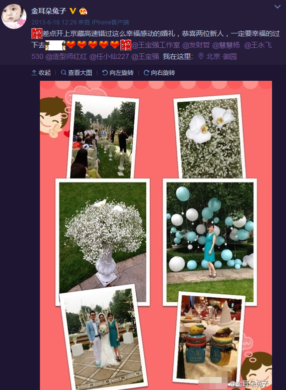 马蓉曾参加情郎宋喆婚礼 穿蓝裙赛过新娘杨慧