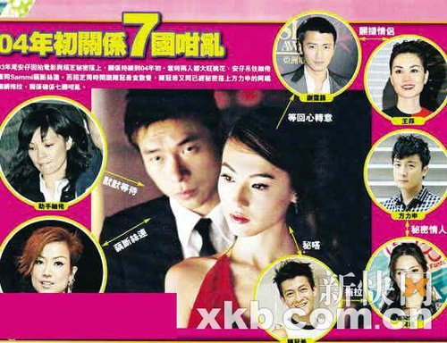 许志安多角情中 除了郑秀文前助手还有张柏芝？【图】