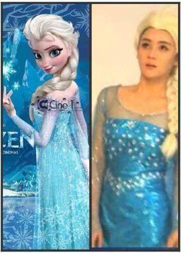 袁姗姗cos冰雪女王 网友吐槽:像<em>男扮女装</em>-我爱